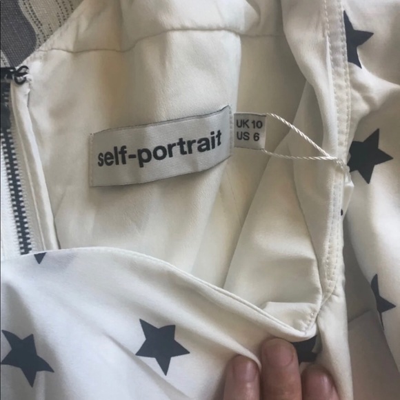 NWT Self Portrait star print dress - Picture 5 of 7